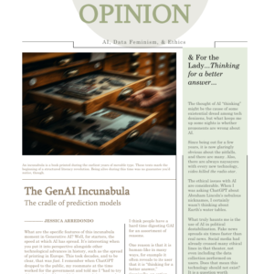 An opinion piece on the promises + the pitfalls of GenAI.